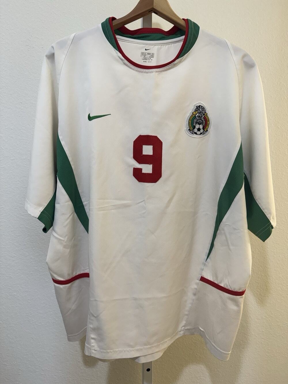 Mexico National Soccer Futbol Nike Team Green Jersey Men’s XL VTG Made In UK
